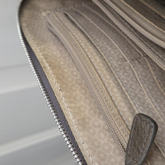 Brighton Grey Leather Studded Crossbody - Picture 8 of 16